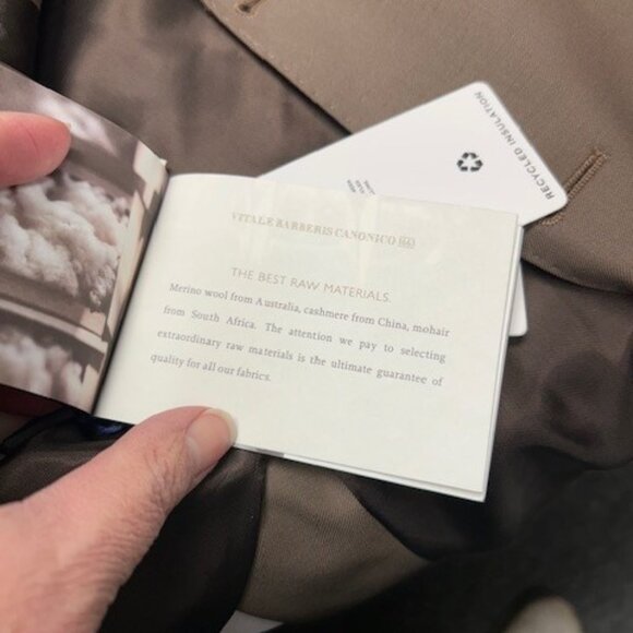 Reiss Latte -DB Peak Plain Weave Coffee - Picture 9 of 10